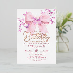  A Little Butterfly Is On The Way Baby Shower 