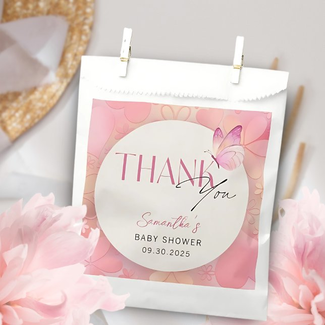 A Little Butterfly is on the Way Baby Shower Favour Bag (Creator Uploaded)