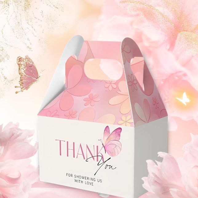 A Little Butterfly is on the Way Baby Shower Favour Box (Creator Uploaded)