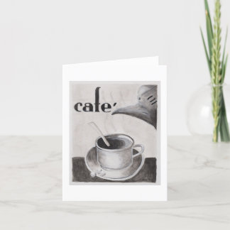 A Little Cafecito blank note card