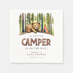 A Little Camper Forest Baby Shower Napkin