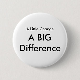 A Little Change 6 Cm Round Badge