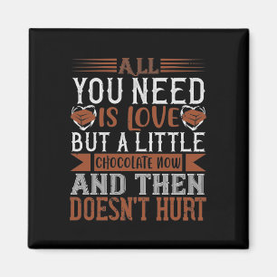 A Little Chocolate Now And Then Doesn'T Hurt Magnet