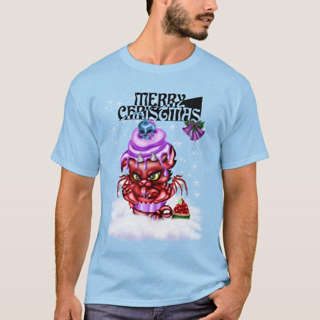 A Little Christmas Devil. t-shirt (Front)