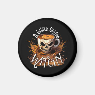 A Little Coffee Witchy Magnet