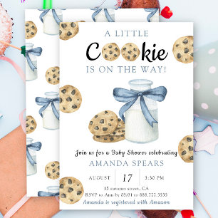 A Little cookie is on the way Baby shower Invitation