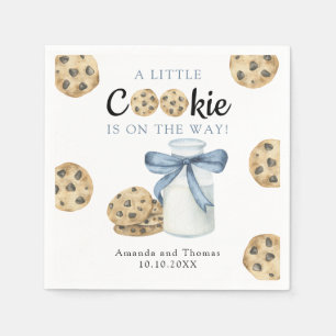 A Little Cookie is on the way Baby shower Napkin