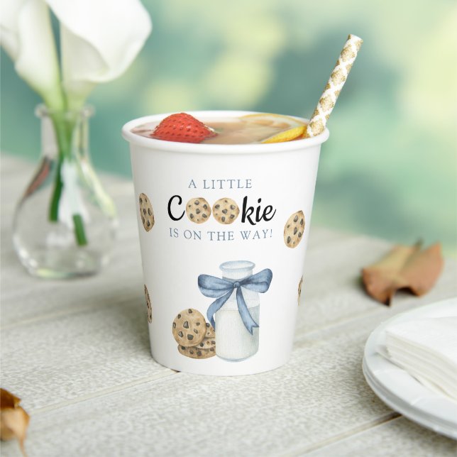 A Little Cookie is on the way Baby shower Paper Cups (Insitu)