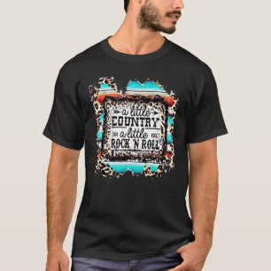 A Little Country A Little Hood Rock N Roll Leopard T-Shirt