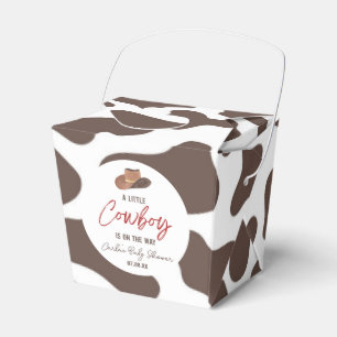 A Little Cowboy Cow Boy Rodeo Western Baby Shower Favour Box