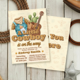 A Little Cowboy is on the way Invitation