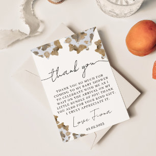 A Little Cowboy is on the Way Thank You Card