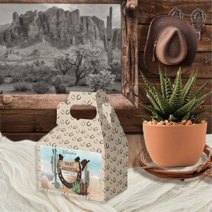 A Little Cowboy Western Boy Baby Shower Favour Box