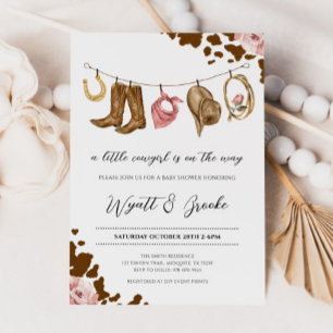 A Little Cowgirl Baby Shower Invitation