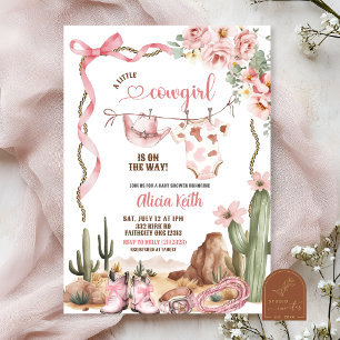 A little cowgirl baby shower invitation