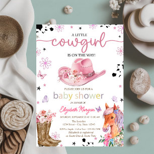 A Little Cowgirl Baby Shower Invitation