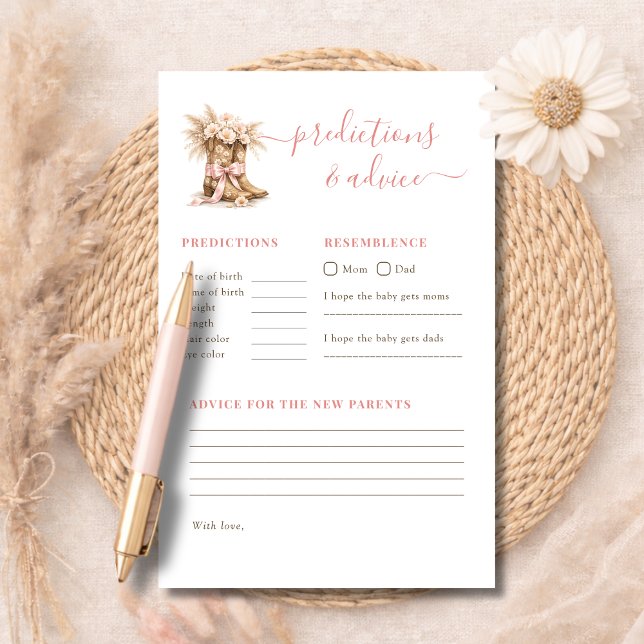 A Little Cowgirl Shower Game Predictions & Advice (Creator Uploaded)