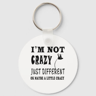 A Little Crazy for Pole Vault Key Ring