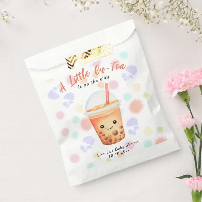 A Little Cu-Tea Bubble Tea Baby Shower Favour Bag (Sealed)