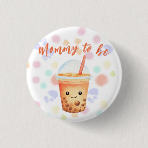 A Little Cu-Tea Bubble Tea - Mummy to be 3 Cm Round Badge