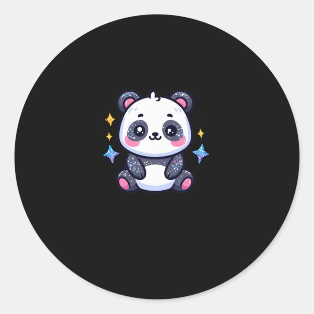 A Little Cute Panda Sticker  (Front)