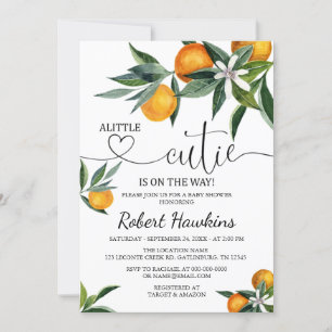 A Little Cutie Baby Shower Invitation