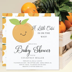 A Little Cutie Baby Shower Invitation