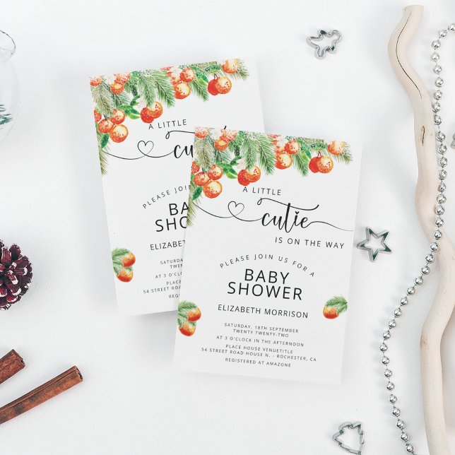 A little cutie baby shower invitation (Creator Uploaded)