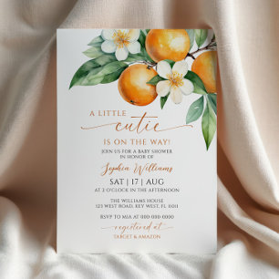 A Little Cutie Baby Shower Invitation