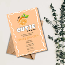 A Little Cutie Baby Shower Invitation