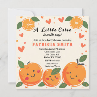 A Little Cutie Baby Shower Invitation