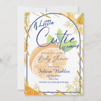 A Little Cutie: Baby Shower Invite