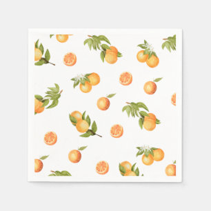A little Cutie Baby Shower Oranges  Napkin