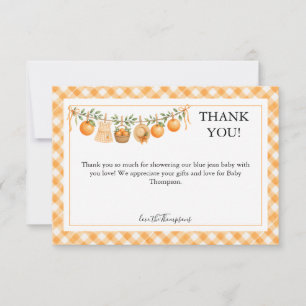 A Little Cutie Baby Shower Thank You Card