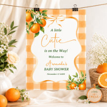 A Little Cutie Baby Shower Welcome