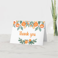 A Little Cutie Botanical Oranges Baby Shower