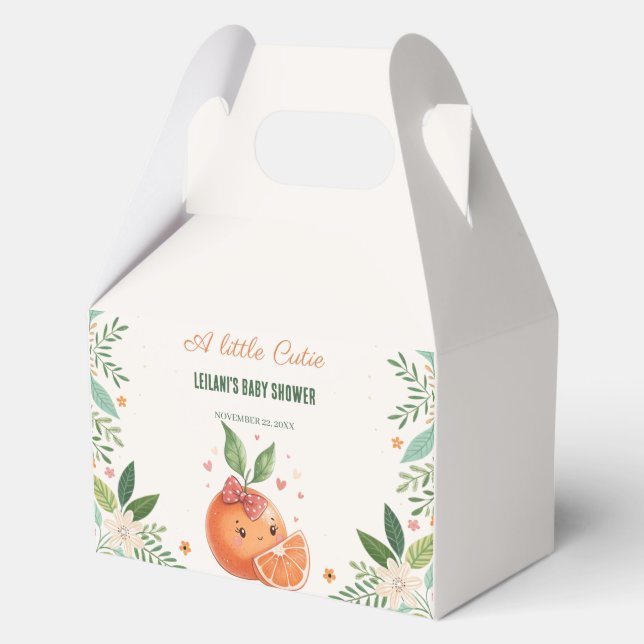 A little Cutie Citrus Grapefruit Botanical  Favour Box (Front)