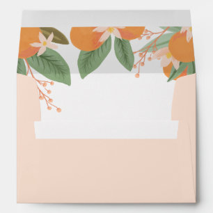 A Little Cutie Citrus Pink Baby Shower Envelope