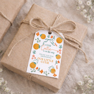 A Little Cutie Is on the Way Baby Shower Invitatio Gift Tags
