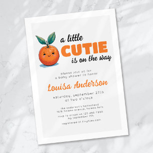 A Little Cutie is on the Way Baby Shower Invitation