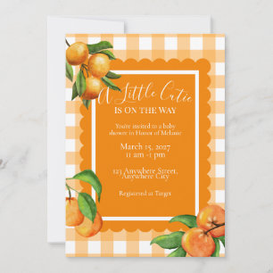 A Little Cutie Is on the Way Baby Shower Invite