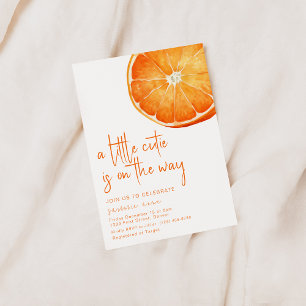 A Little Cutie Is On The Way Baby Shower Invite