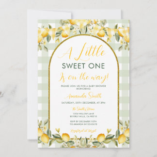 A little cutie is on the way Baby Shower Summer Invitation