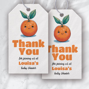 A Little Cutie is on the Way Baby Shower Thank You Gift Tags