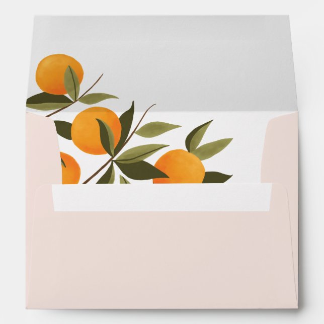 A Little Cutie is on the Way Girl Baby Shower Envelope (Back (Bottom))