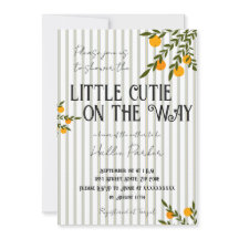 A Little Cutie is On The Way Invitation