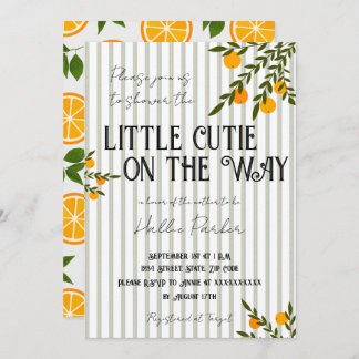 A Little Cutie is On The Way Invitation