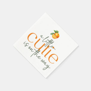 A Little Cutie Is On The Way Napkins