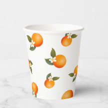 A Little Cutie is on the Way Orange Baby Shower