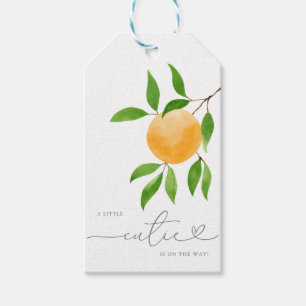 A Little Cutie Modern Baby Shower Favour Tag